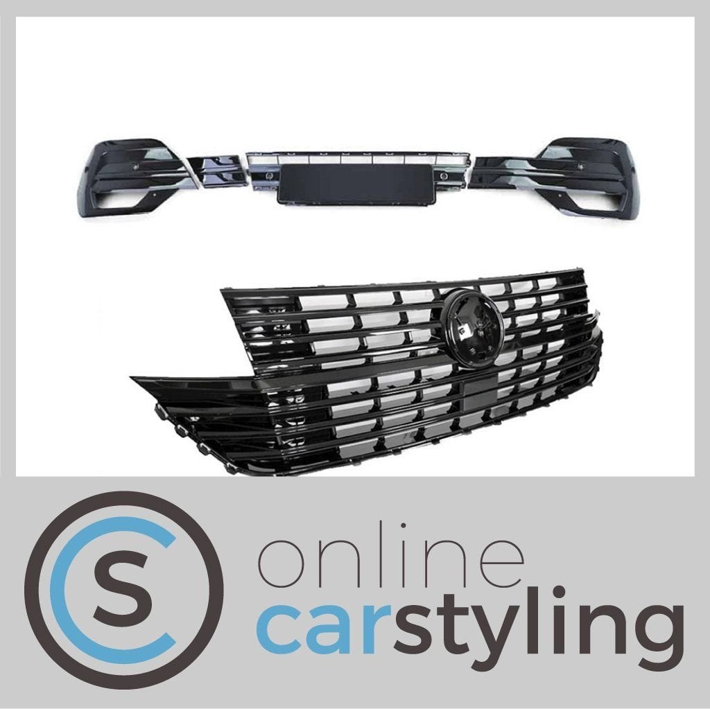 Grill Set VW Transporter T6.1 Glossy Black, Auto-onderdelen, -, Volkswagen, -, Nieuw