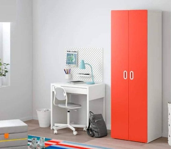 IKEA STUVA/FRITIDS armoir rouge/blanc enfants 6050192cm, Enlèvement, Comme neuf
