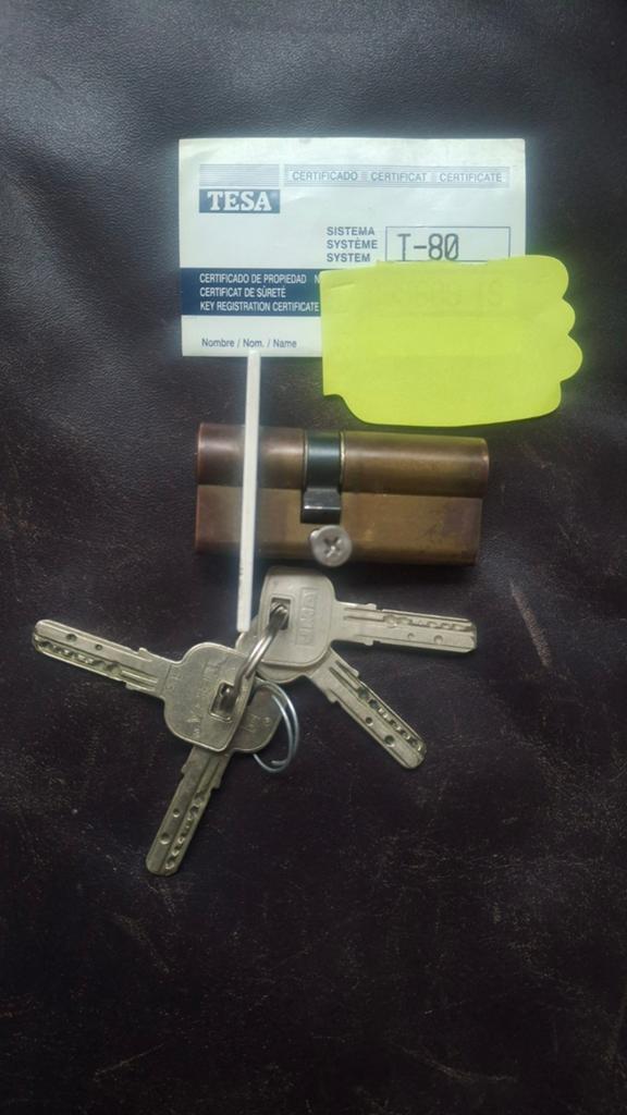 Veiligheidscilinder deur TESA T80 lengte 71mm, Ophalen of Verzenden, Slot