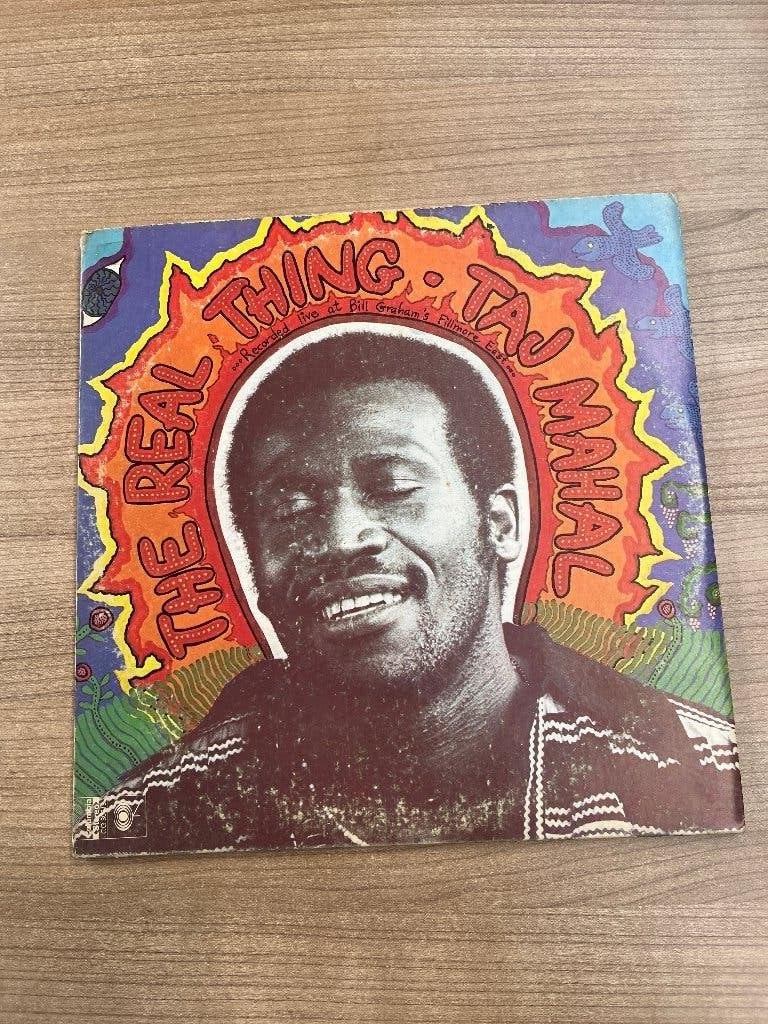 TAJ MAHAL - THE REAL THING (US PRINT), Enlèvement ou Envoi, Utilisé, Rock and Roll, Housse de protection extérieure