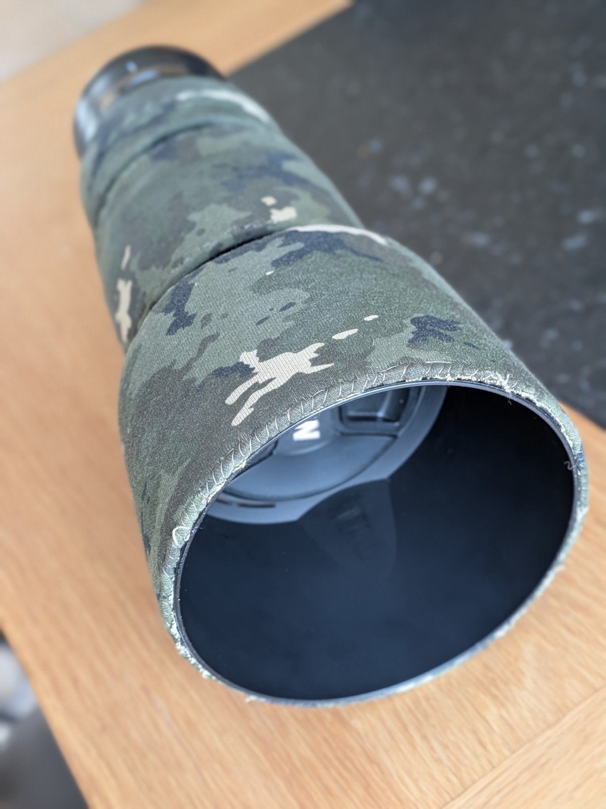 Nikon AF-S 200-500mm f/5.6 E ED VR  + lenscoat, Collier de trépied, Enlèvement, Utilisé, 500 mm