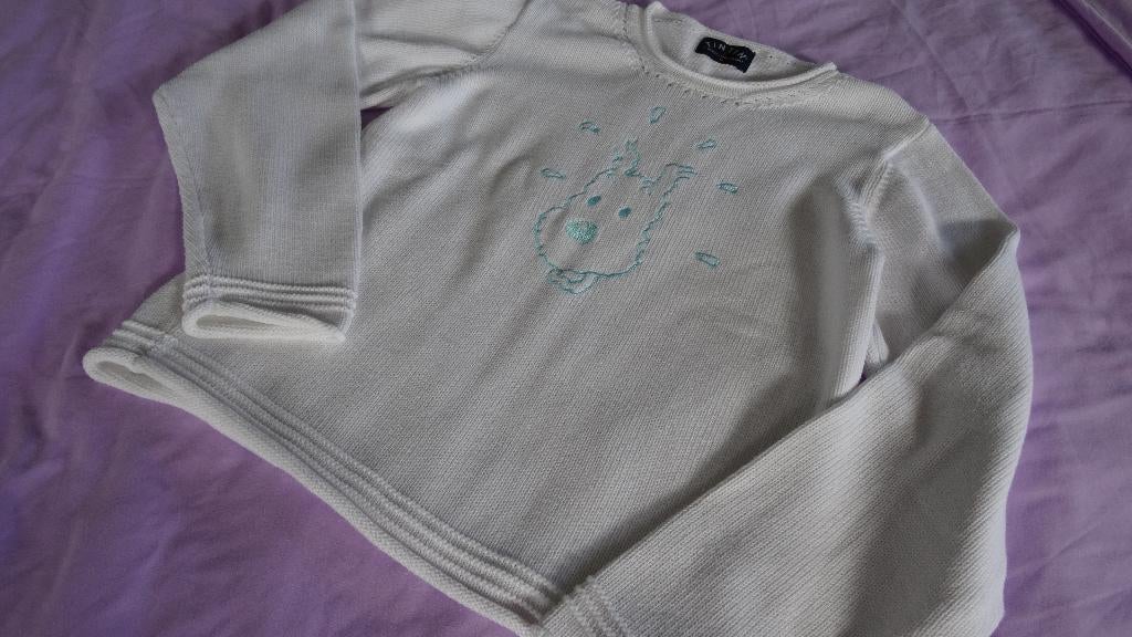 PULL « TINTIN » TAILLE 16 (SMALL) BLANC, Vêtements | Femmes, Enlèvement ou Envoi, Taille 36 (S), Comme neuf, Tintin