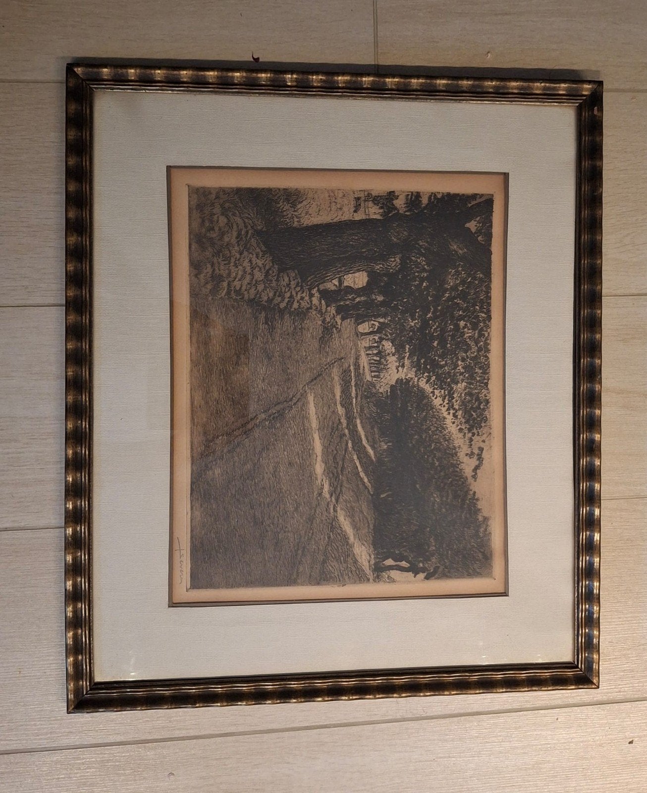 Schilderij /Ets Dreef, Ophalen