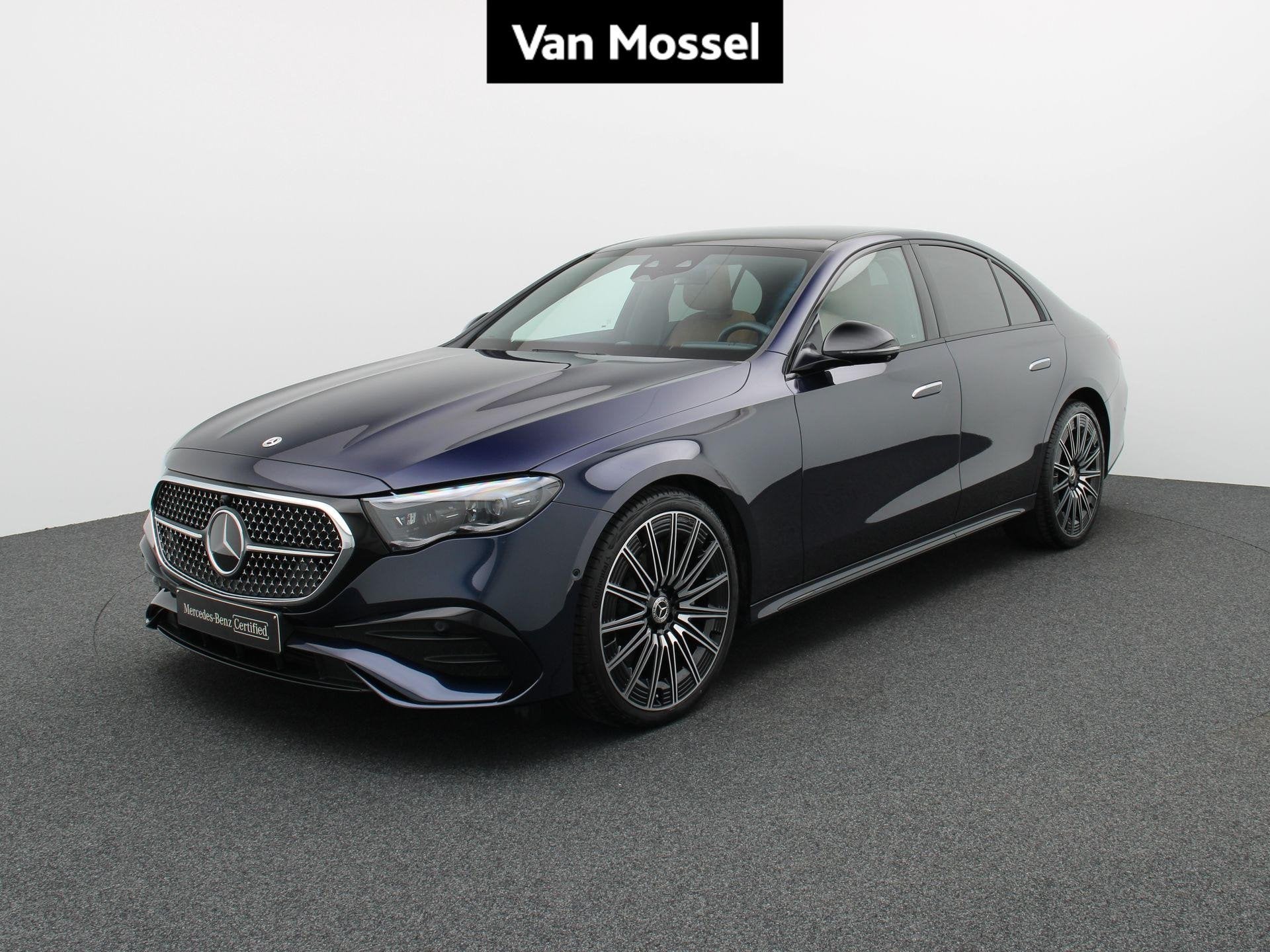 Mercedes-Benz E 220d star edition Berline + NAPPA + SUPERSCR, Auto's, Automaat, Gebruikt, 4 cilinders, Blauw