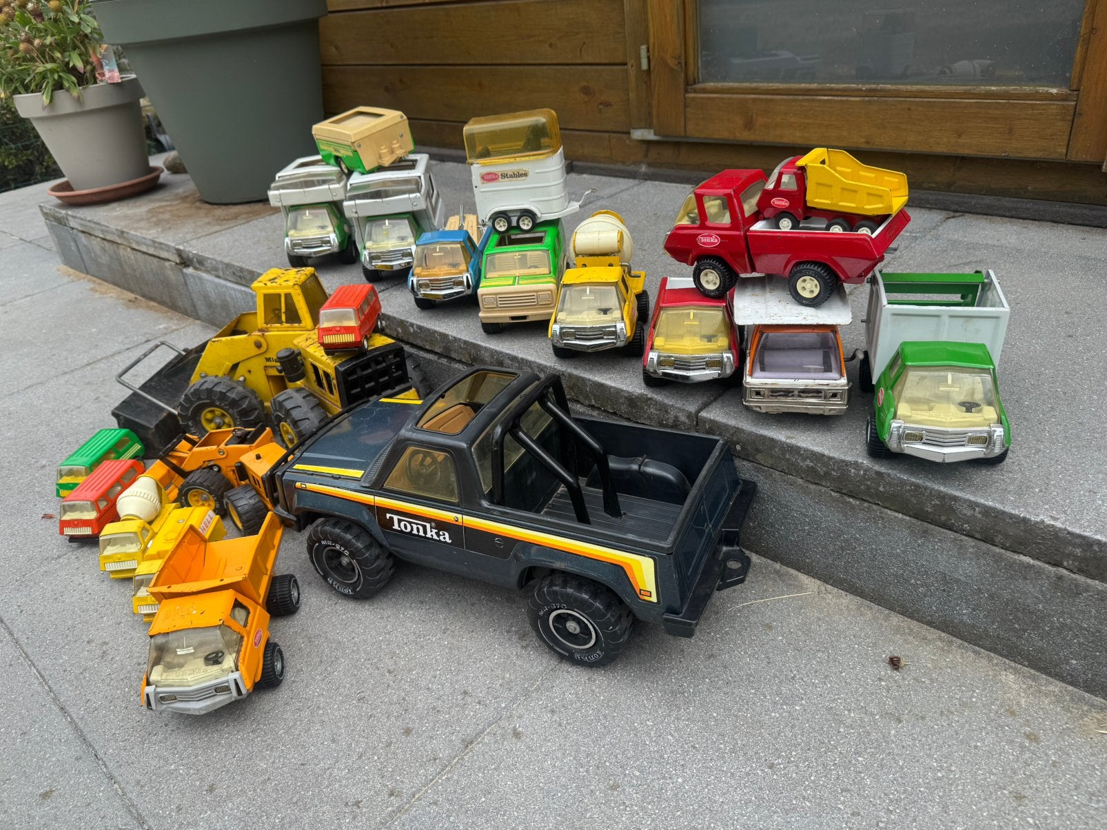 Partij TONKA, Kinderen en Baby's, Speelgoed |Speelgoedvoertuigen, Ophalen, Gebruikt