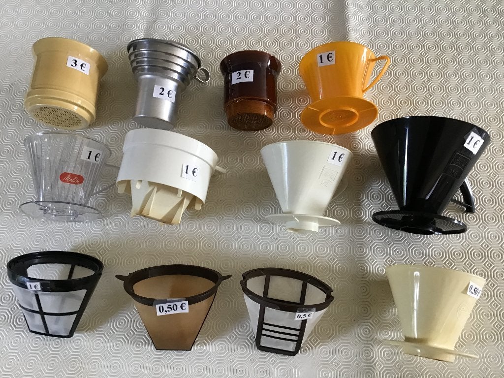 12 porte-filtres à café différents, Enlèvement ou Envoi, Comme neuf