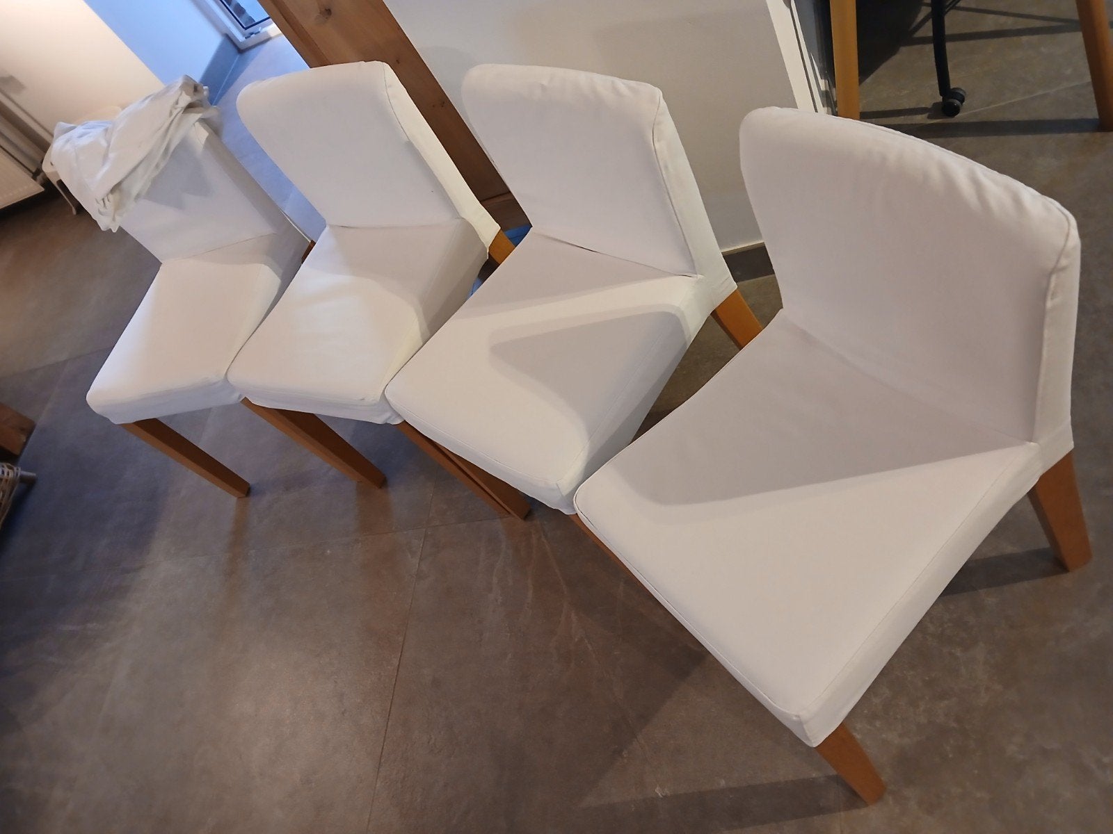4 chaises Ikea + housses, Maison & Meubles, Chaises
