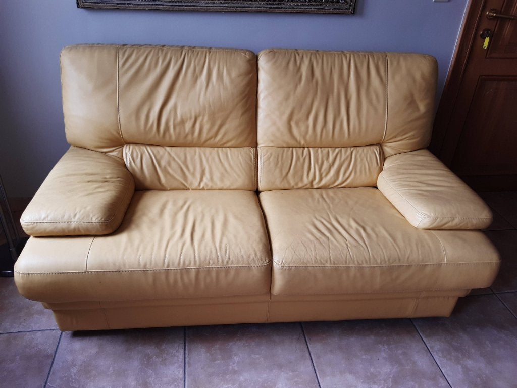 Siège en cuir, 75 à 100 cm, Enlèvement, Utilisé, 150 à 200 cm