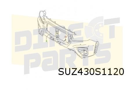 Suzuki S-Cross (1/22-) (JY / AKK) voorbumper bovendeel (bij, -, -, Nieuw, Bumper
