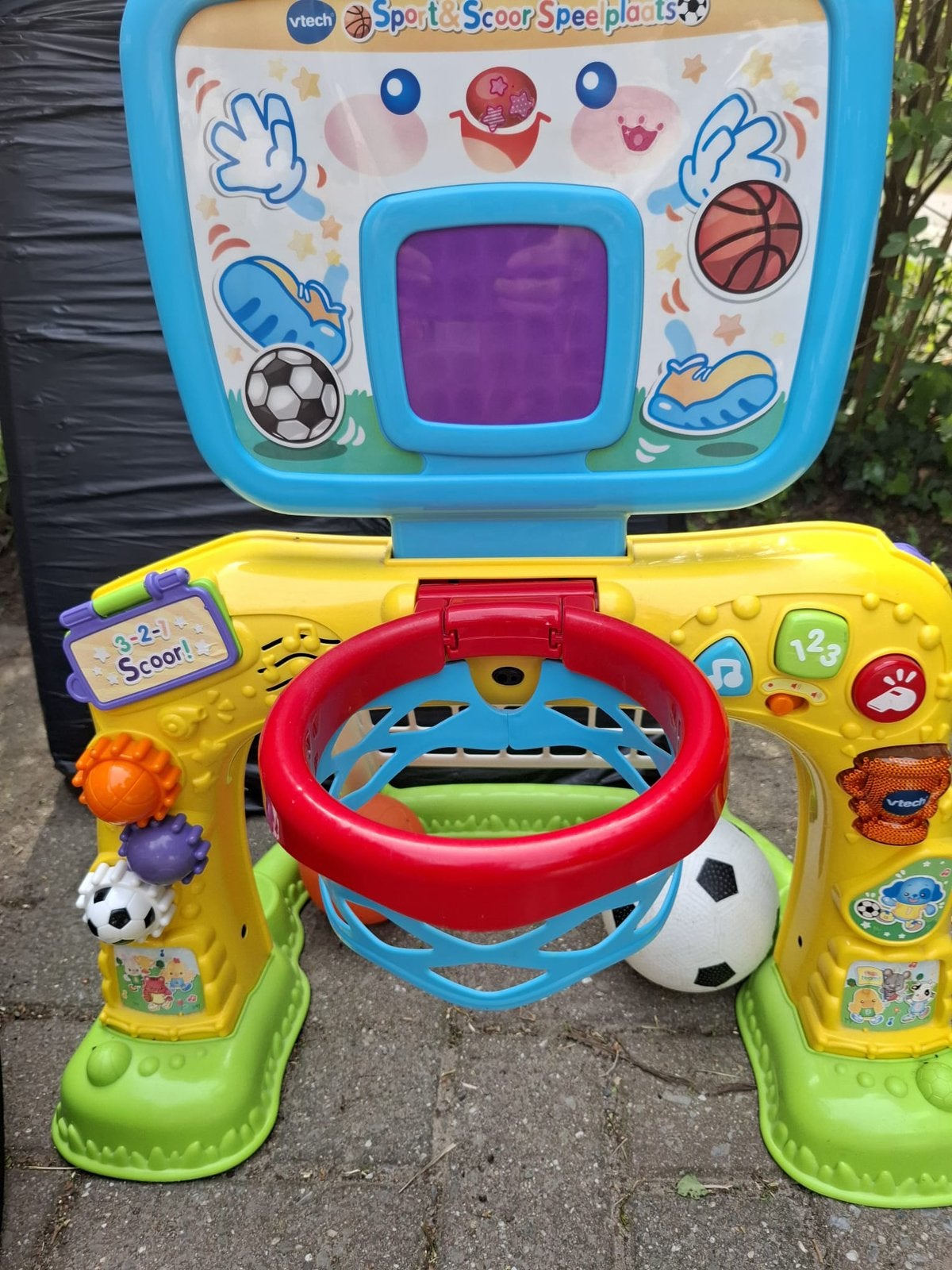 Basketring met goal op batteryen vitech, Enlèvement, Utilisé, 6 mois à 2 ans