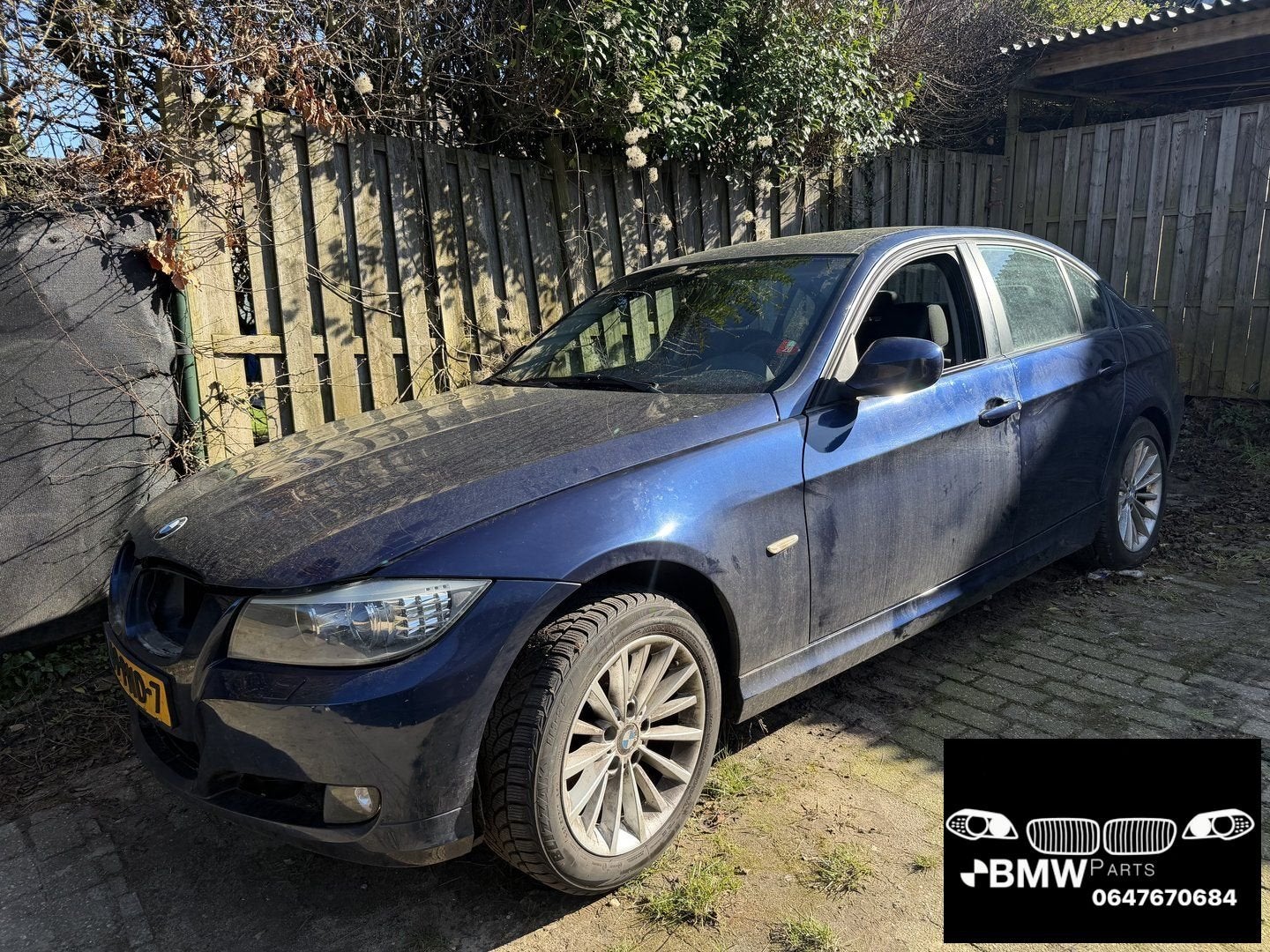 Motorkap Bmw 3-Serie E90 E91 LCI Facelift Tiefseeblau, Gebruikt, -, Ophalen of Verzenden, Motorkap