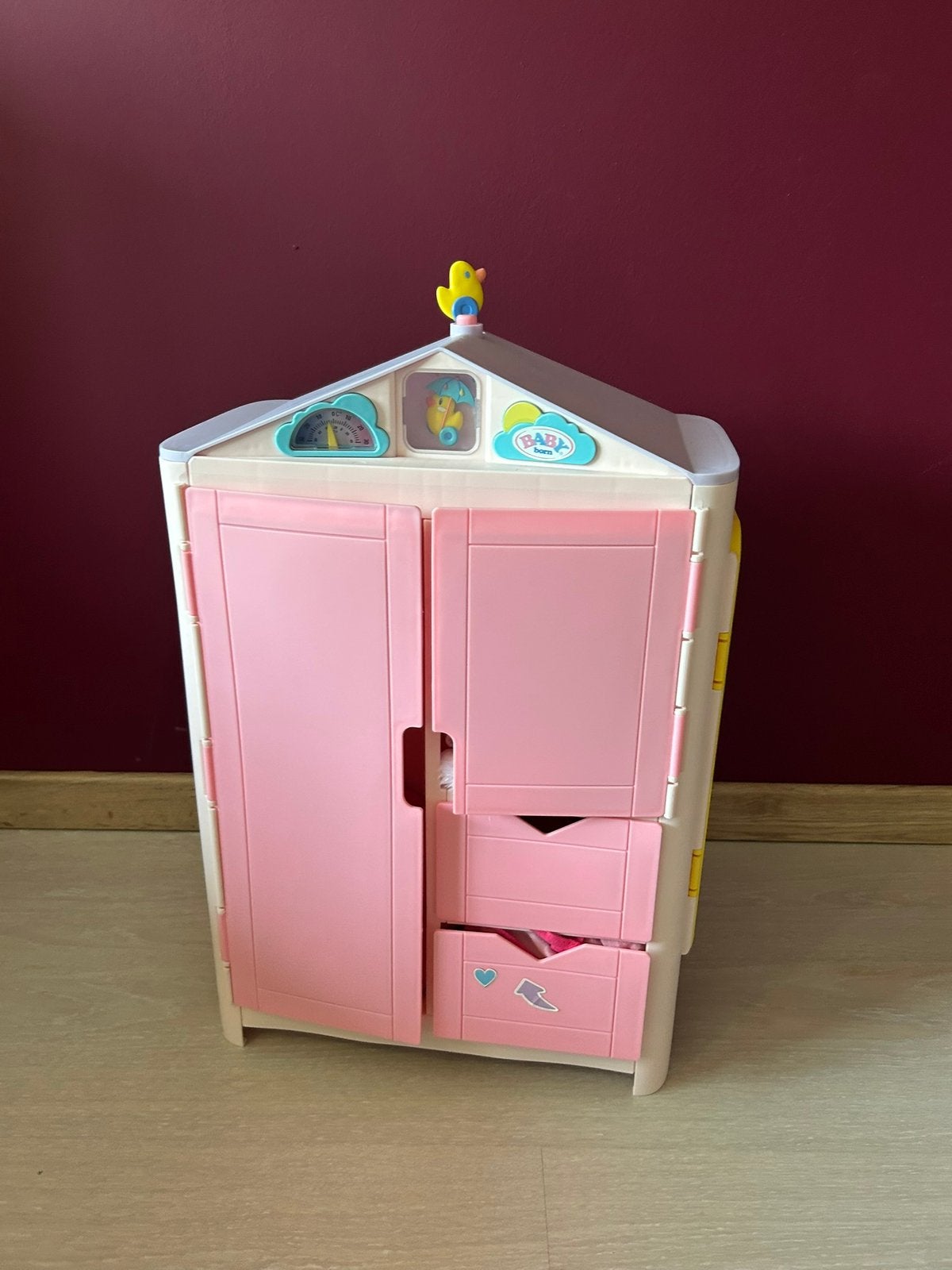 BABY born Kast met Weereendje - Poppenkledingkast, Kinderen en Baby's, Speelgoed | Poppenhuizen, Ophalen, Zo goed als nieuw