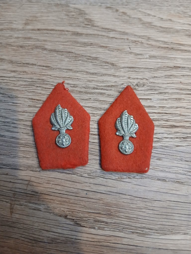 Paire coin de col gendarmerie, Collections, Enlèvement ou Envoi, Gendarmerie, Emblème ou Badge