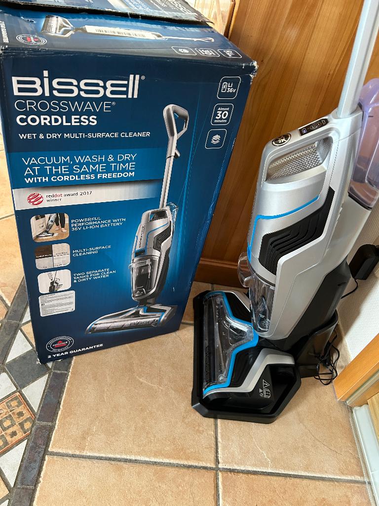 BISSEL CROSSWAVE sans fil, Electroménager, Aspirateurs, Neuf, Autres types, Réservoir, Enlèvement ou Envoi