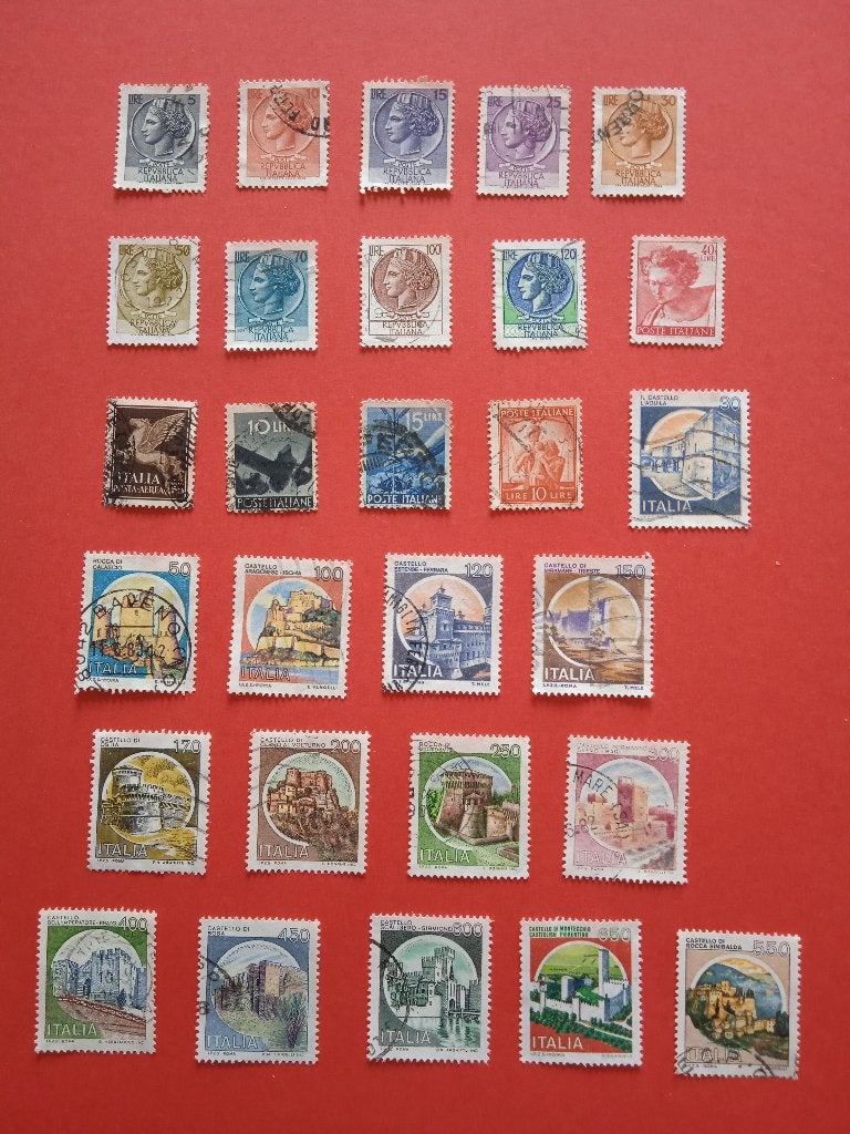Lot de 65 timbres oblitérés d'Italie, Postzegels en Munten, Postzegels | Europa | Italië, Verzenden, Gestempeld