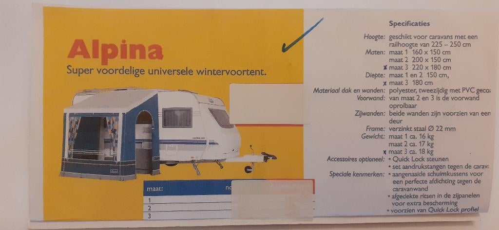 VOORTENT CARAVAN TE KOOP, Caravans en Kamperen, Ophalen, Zo goed als nieuw, Starcamp