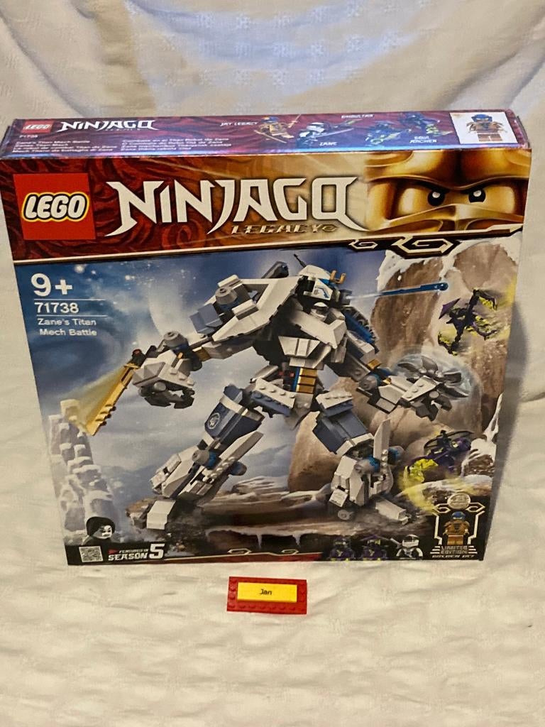 Lego ninjago 71738 zane's titan sealed, Lego, Nieuw, Ophalen of Verzenden, Compleet