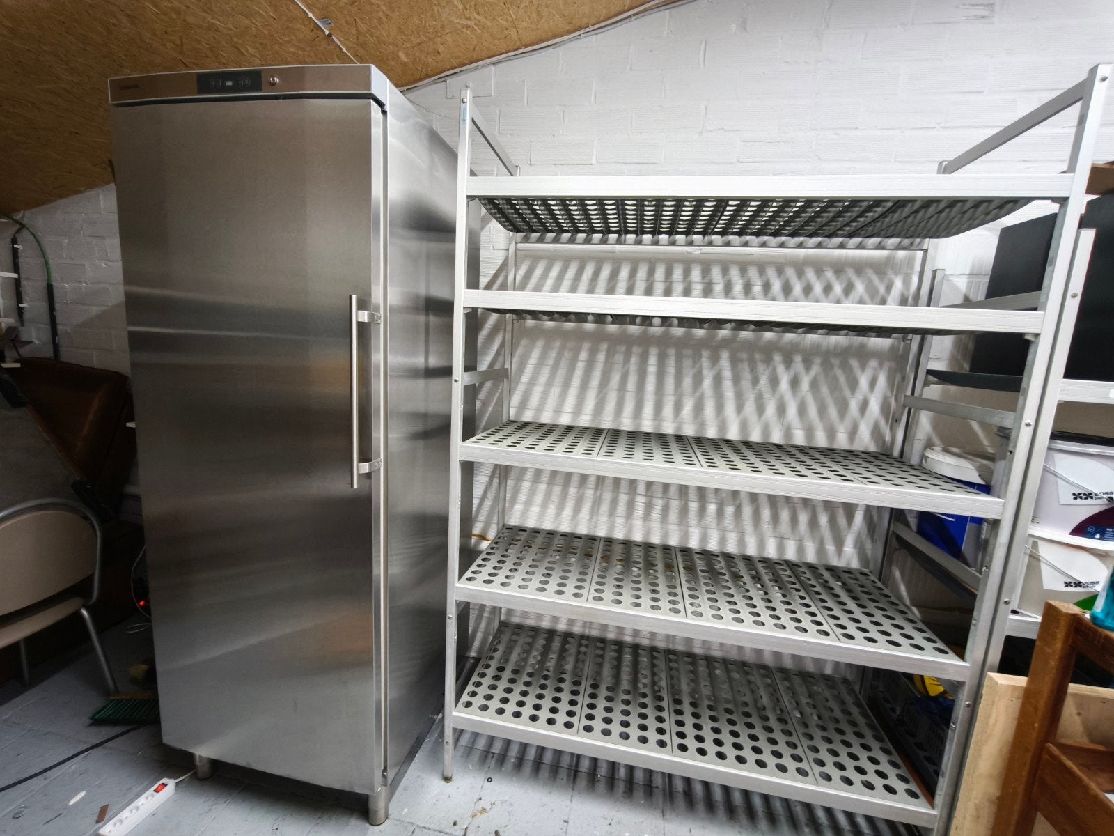 4 x étagères frigorifiques + réfrigérateur ventilé, Enlèvement ou Envoi