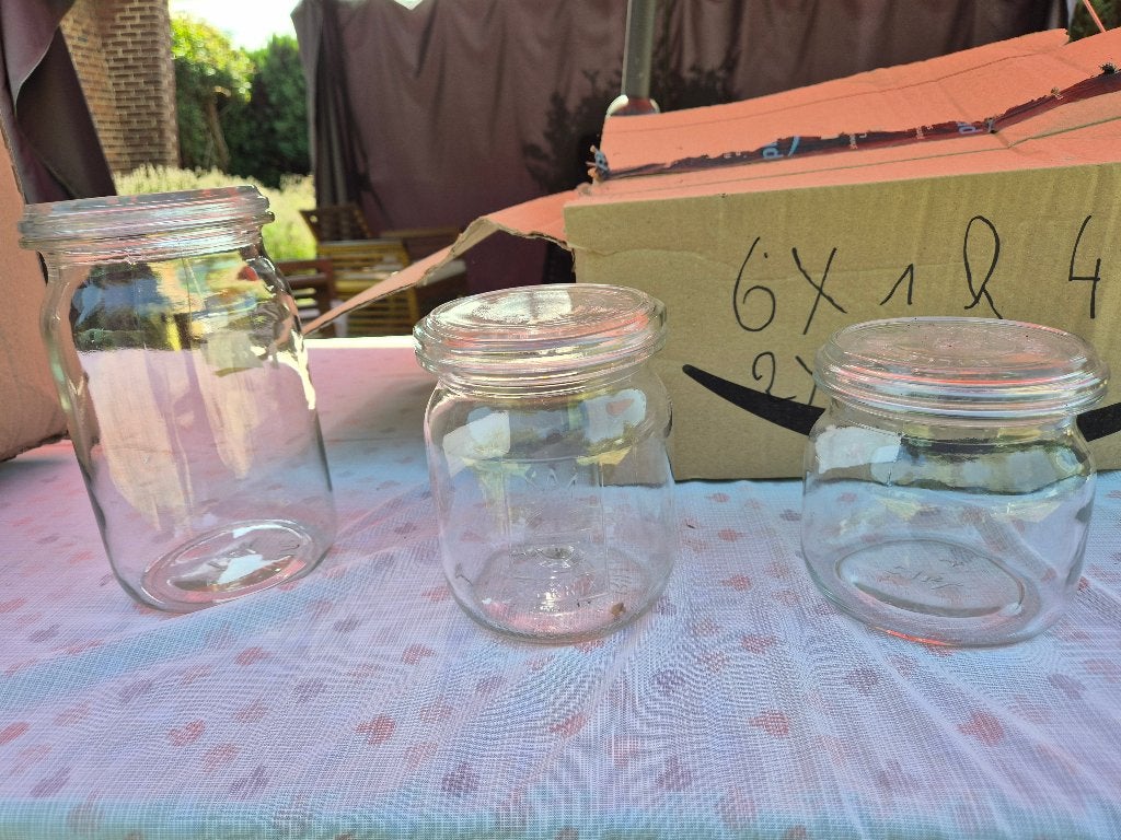 lot de Bocaux vintage mais toujours opérationnel type weck, Compatible lave-vaisselle, Enlèvement, Utilisé, Verre