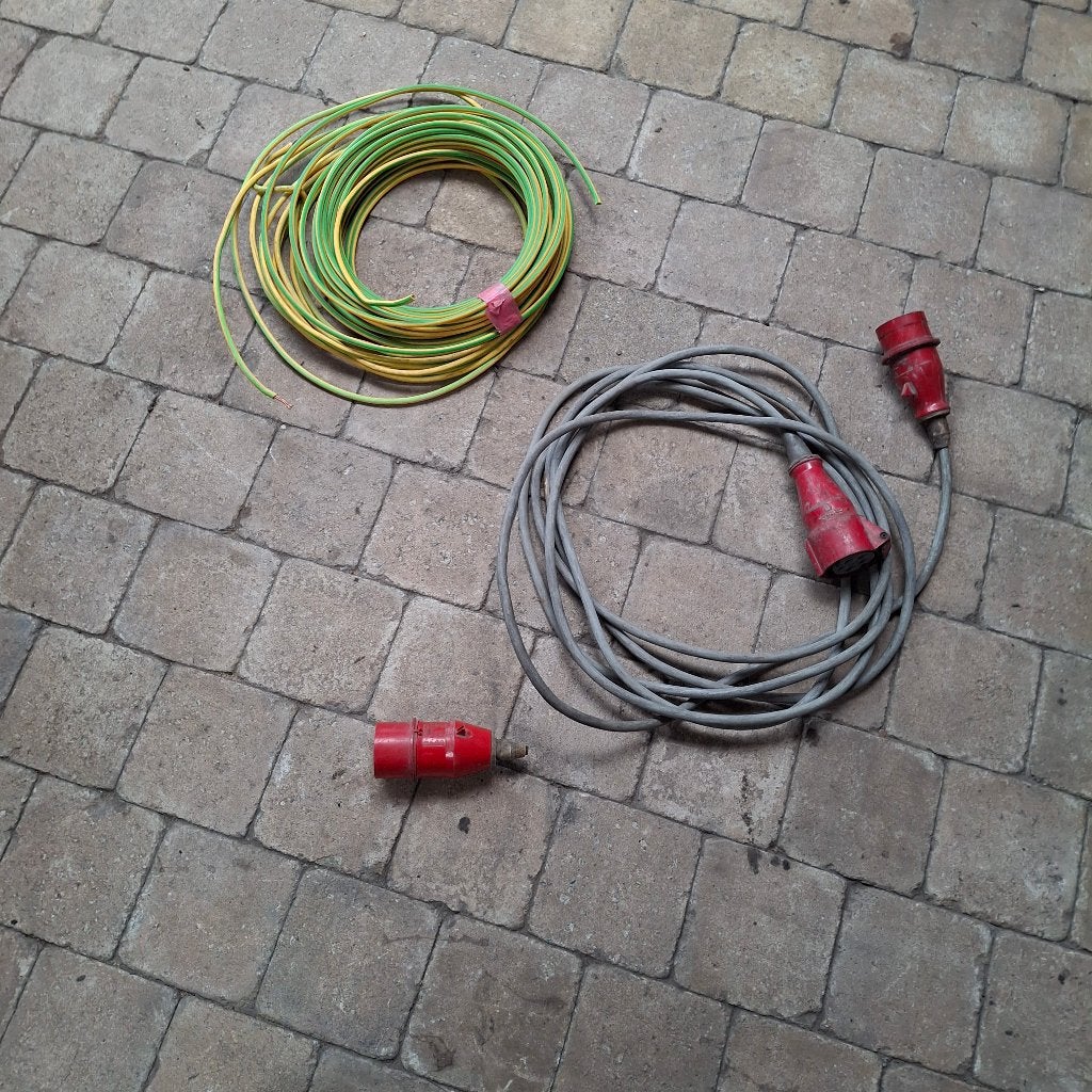 verlengkabel 400V en aardingskabel, Doe-het-zelf en Bouw, Elektriciteit en Kabels, Ophalen