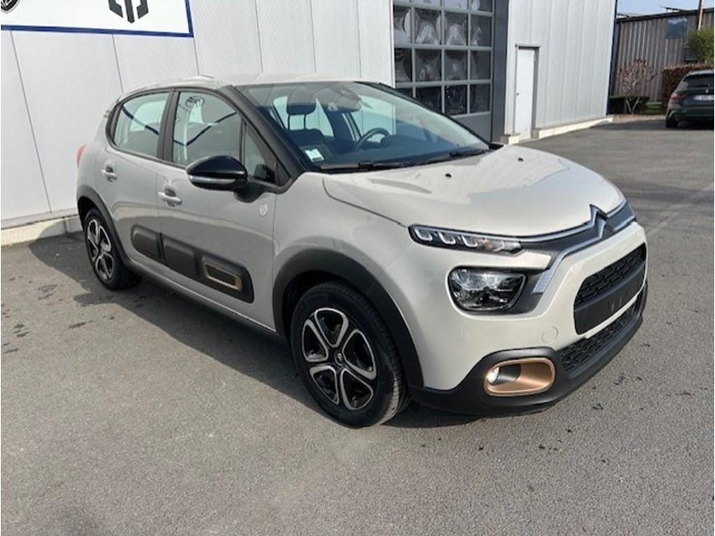 Citroen C3 New PureTech SHINE, Euro 6, Beige, Bedrijf, Parkeersensor