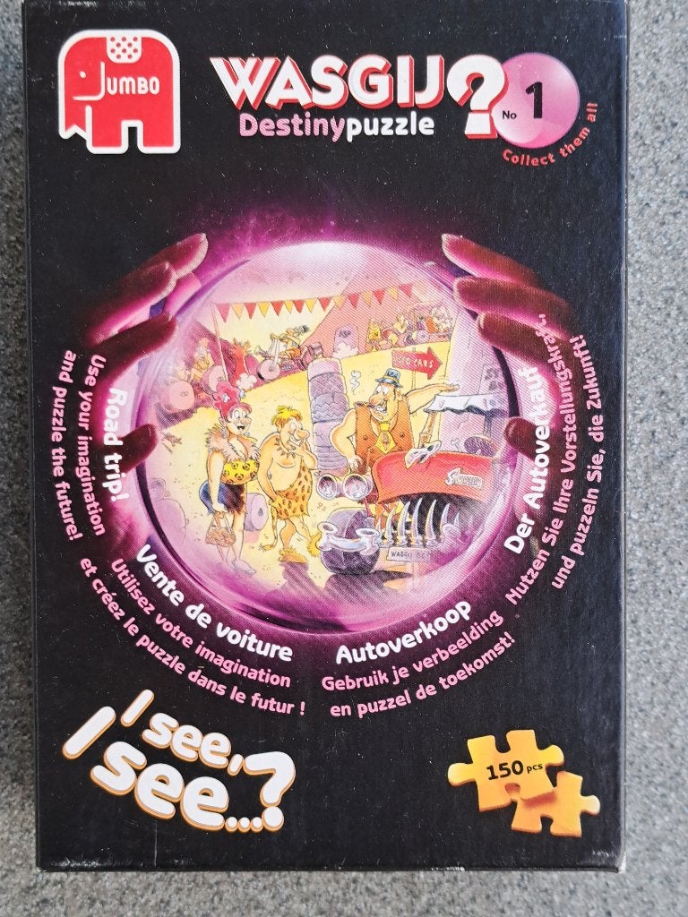 Puzzel Wasgij Destiny 1 Autoverkoop / Roadtrip, Enlèvement, Moins de 500 pièces, Utilisé, Puzzle