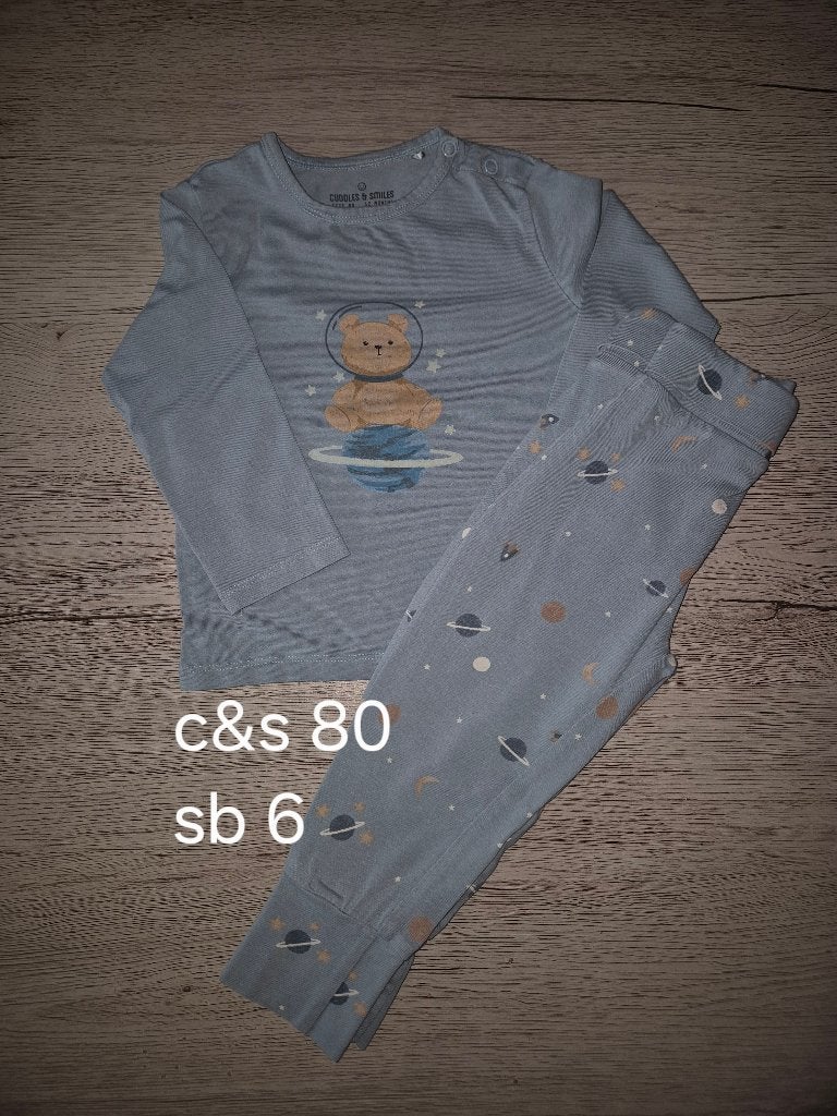 Pyjamas 2 delig maat 80, Enfants & Bébés, Garçon ou Fille, Enlèvement ou Envoi, JBC, Comme neuf