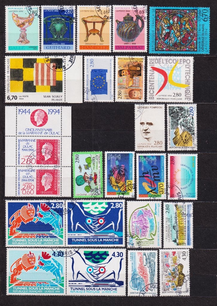 Frankrijk 1994 gestempeld, Verzenden, Gestempeld