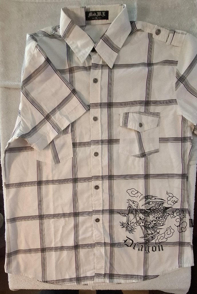 Overhemd Wit, Kleding | Heren, Overhemden, Ophalen, Gedragen, Wit, Halswijdte 43/44 (XL)