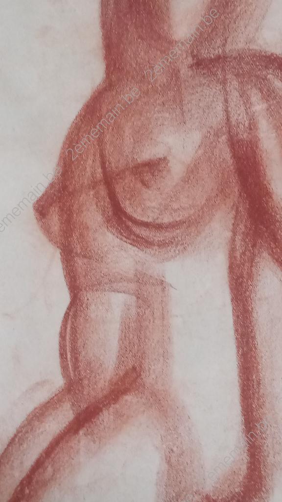 Roger de LA FRESNAYE – Nu assis – Dessin original 1911, Enlèvement ou Envoi