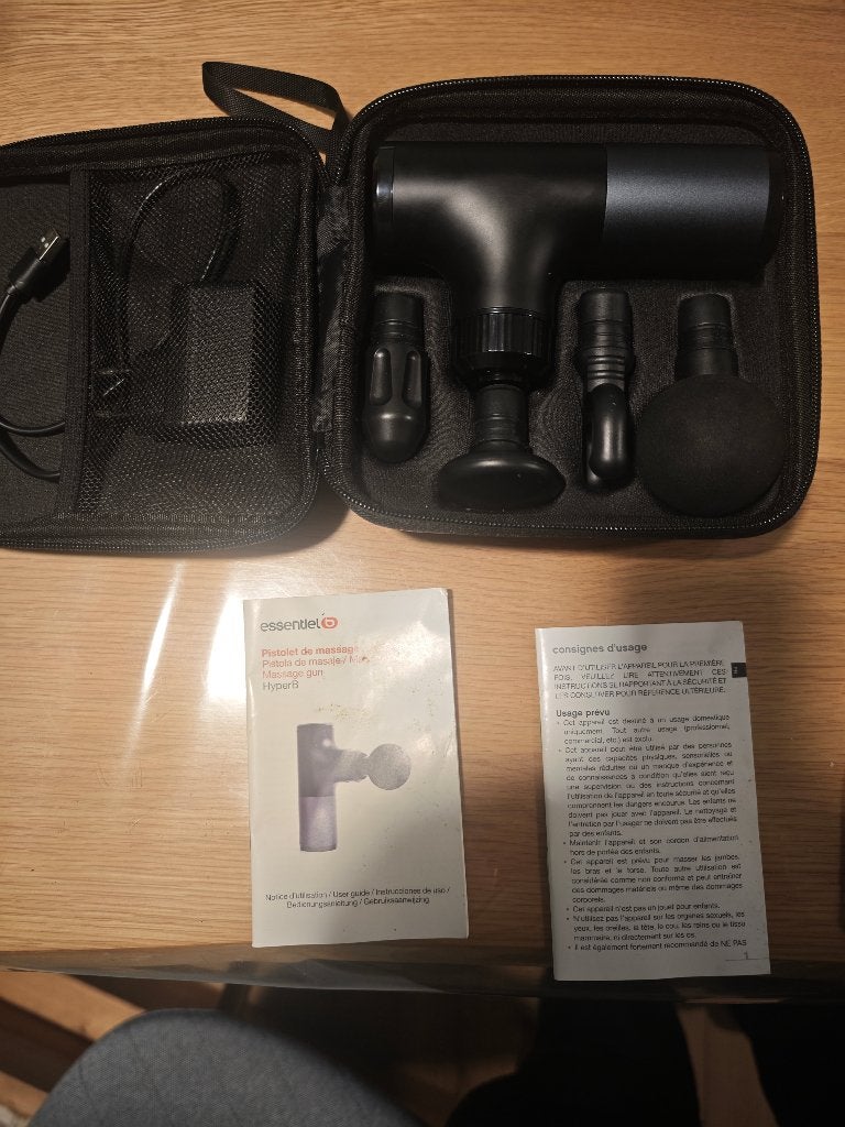 Pistolet de massage USB-C HyperB rechargeable Essentiel-B, Enlèvement ou Envoi, Comme neuf, Appareil