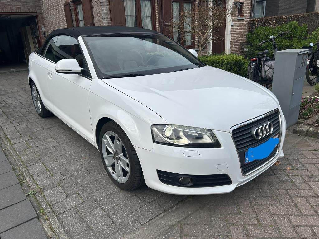 Audi A3 cabrio 1.8 TFSI, Auto's, Audi, Voorwielaandrijving, Cabriolet, Wit, Leder