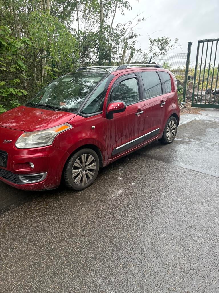 Citroën c3 Picasso 1.6hdi diesel automatique 2012 export, Autos, Rouge, Euro 5, Achat, Noir