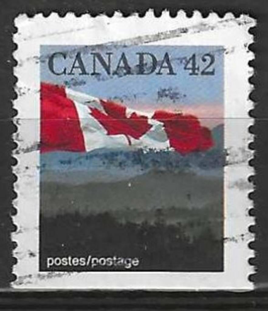 Canada 1991 - Yvert 1222a - Nationale Canadese vlag (ST), Verzenden, Gestempeld