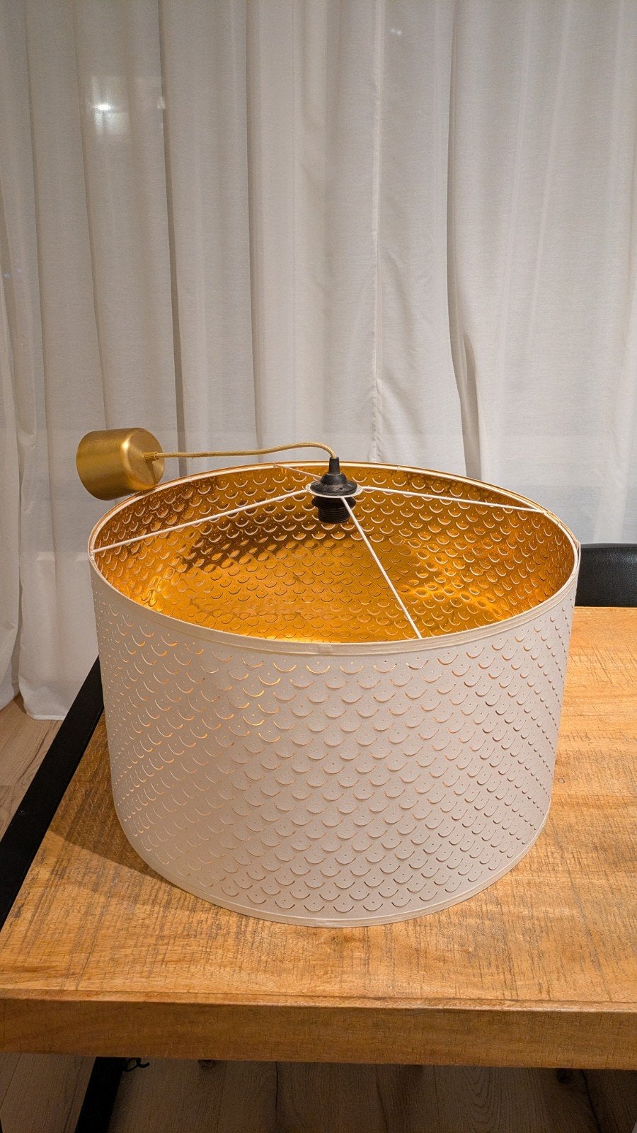 Lampenkap, Ophalen, Rond, 59 cm, Hanglamp