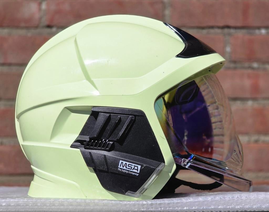 Casque de pompier MSA F1xF M, Collections, Objets militaires | Général, Enlèvement ou Envoi