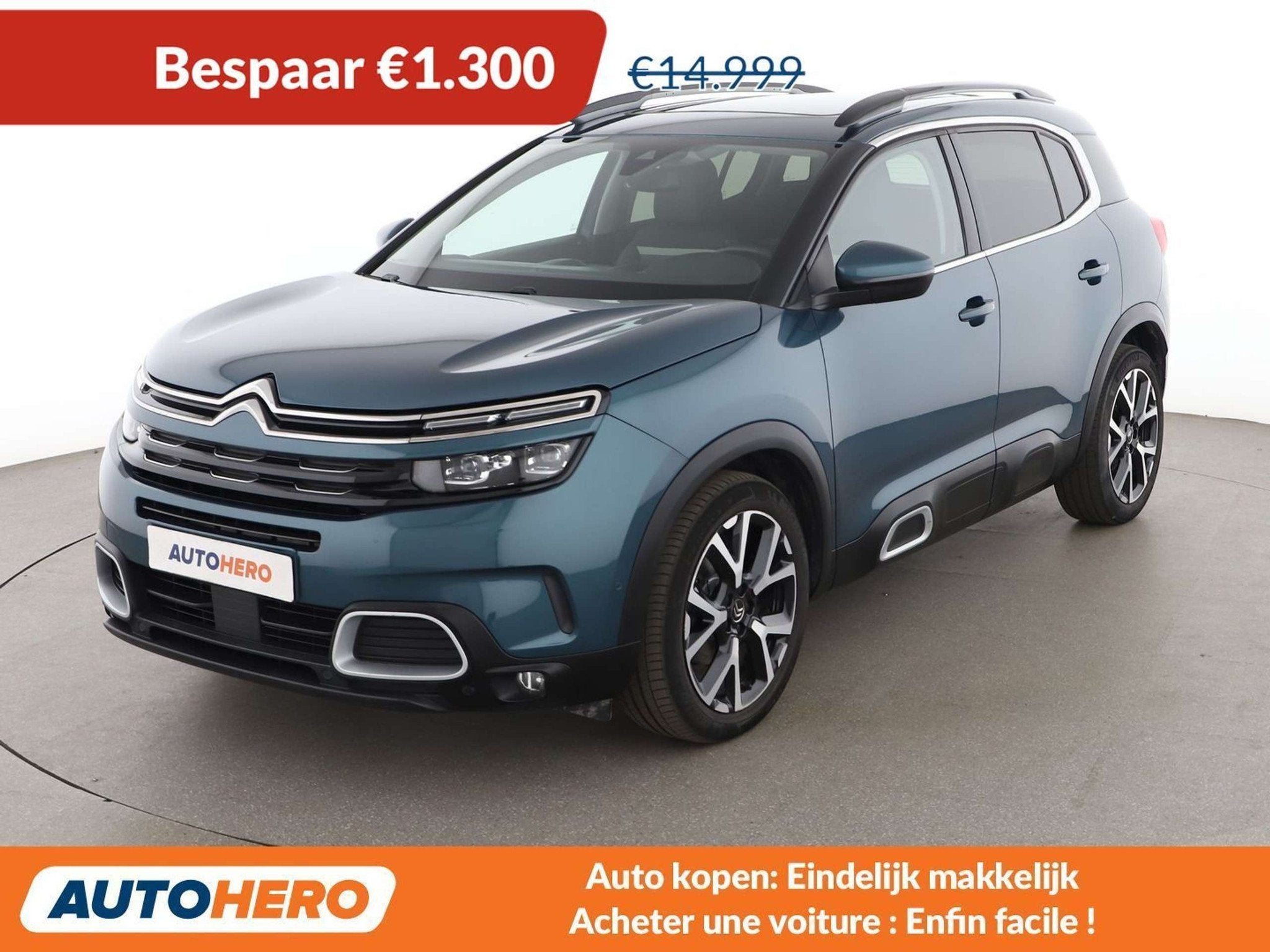 Citroën C5 Aircross 1.5 Blue-HDi Shine (bj 2019, automaat), Auto's, Gebruikt, Euro 6, 96 kW, 1567 kg