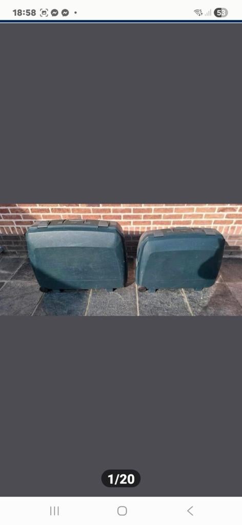 Set van 2 heel sterke koffers
met gebruiksporen, Ophalen