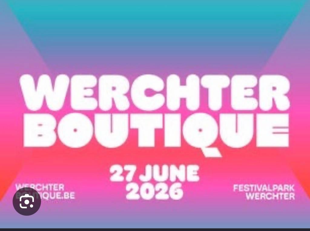 Werchter Boutique 2026 dagticket zaterdag 27/06
