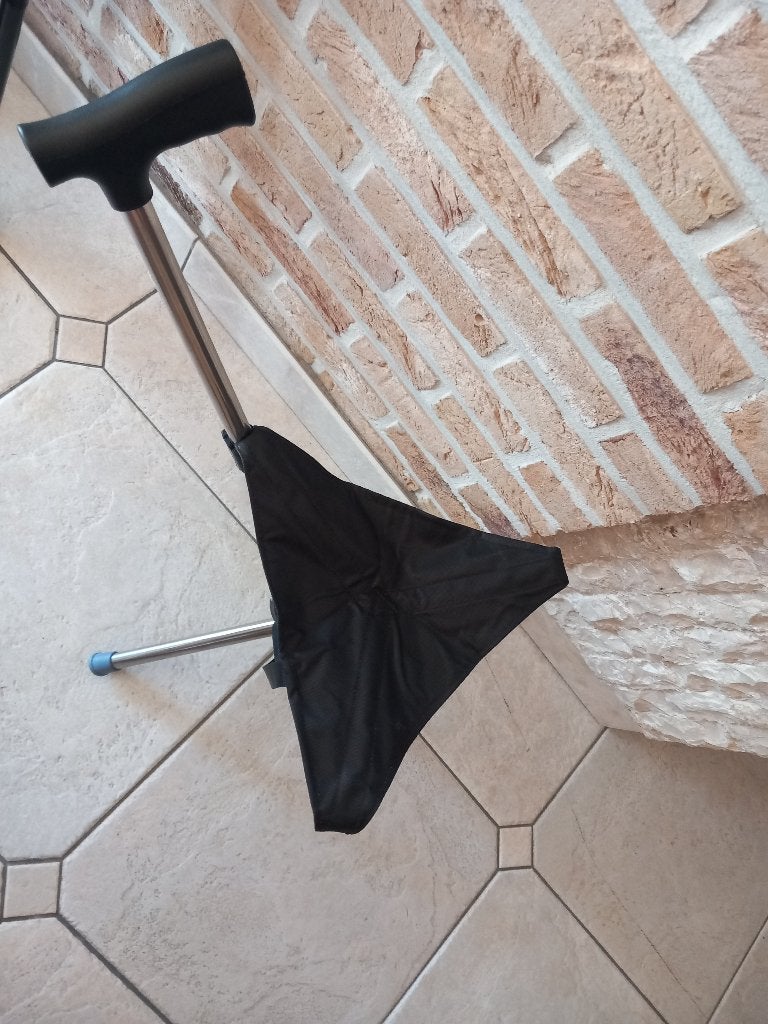 bâton de marche avec siège, Envoi, Ajustable, Neuf