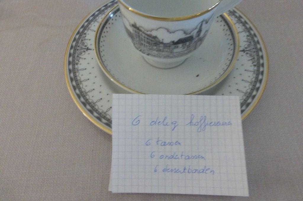 6 delig koffieservies  *, Huis en Inrichting, Keuken | Servies, Ophalen, Nieuw