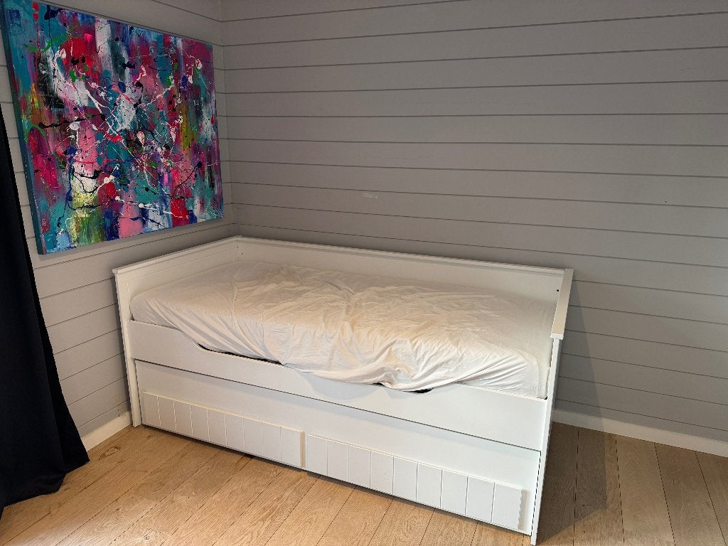 Lit tiroir avec tiroir de rangement avec sommier et matelas, Une personne, Utilisé, Enlèvement, 80 cm