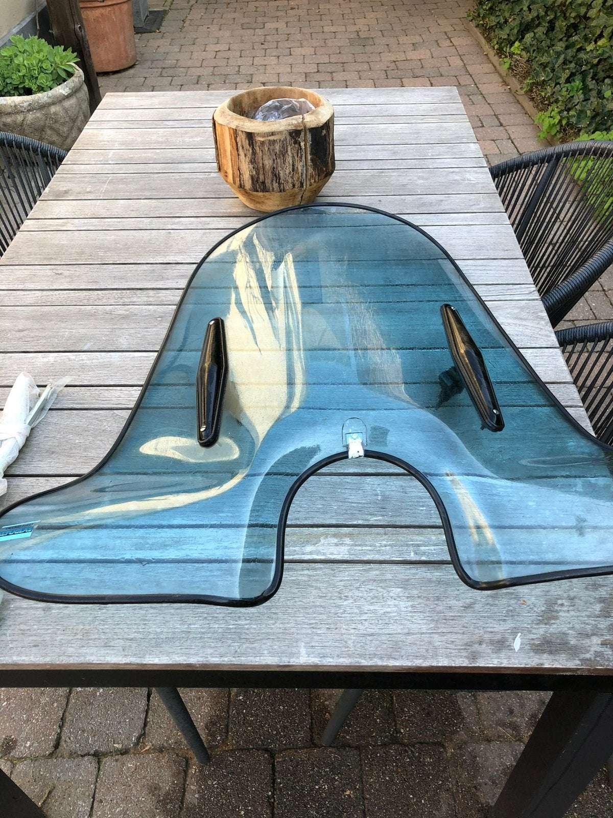 Vintage vespa windscherm, Fietsen en Brommers, Ophalen, Zo goed als nieuw, Vespa