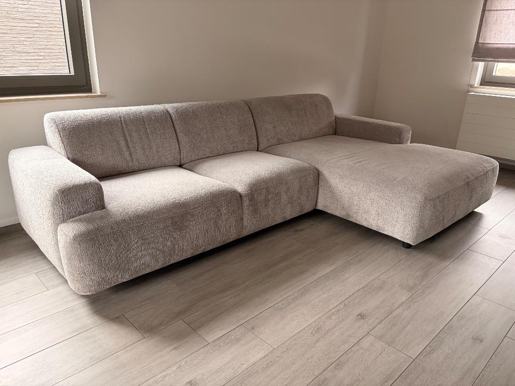 Grijze zetel, Ophalen, 250 tot 300 cm, Gebruikt, Hoekbank