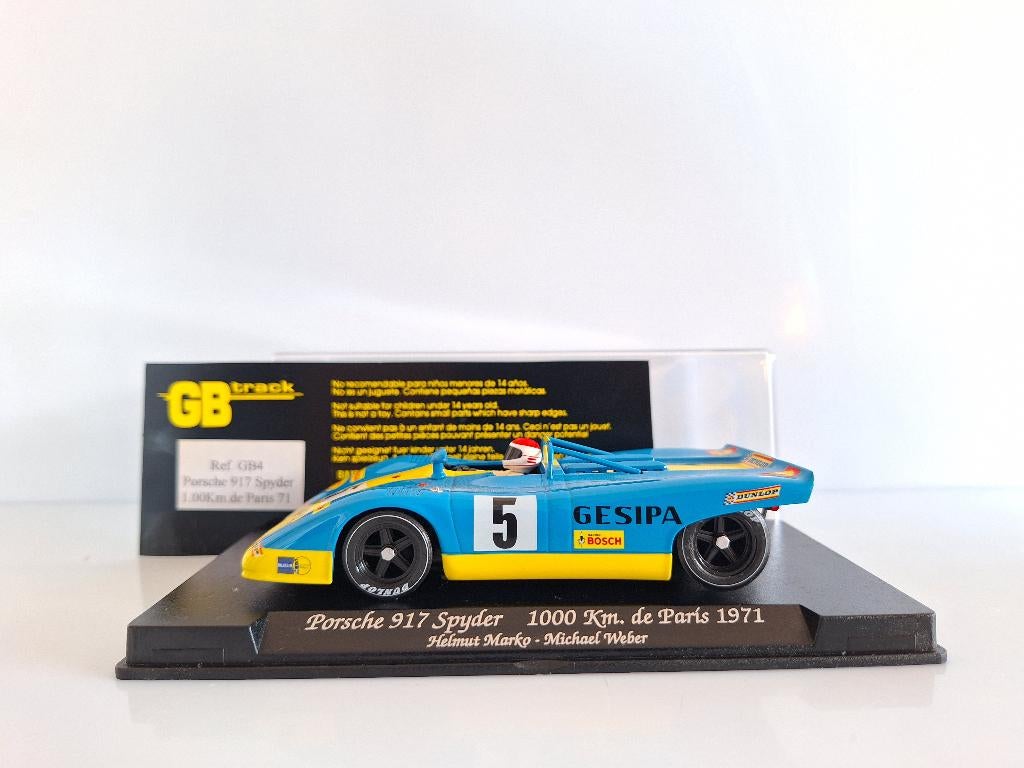 Fly Porsche 917 Spyder 1000 KM De Paris 71 Ref Nr GB4, Neuf, Autres marques, Électrique, Circuit