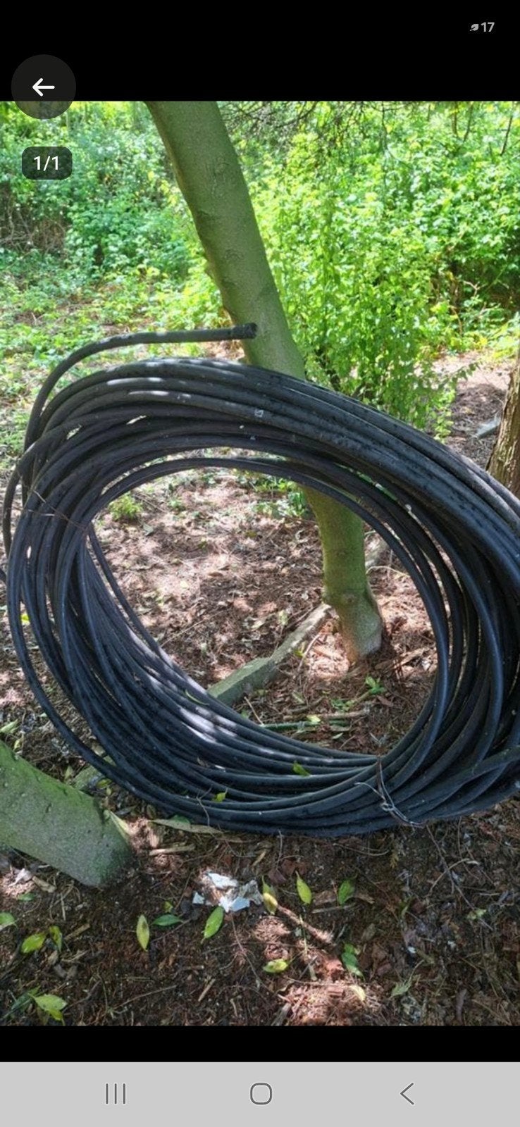 zwarte drukbuis 50m, Ophalen