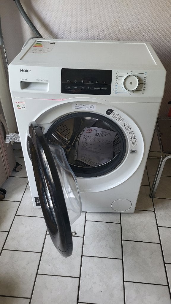 Lave Linge Haier, Electroménager, Lave-linge, Comme neuf, Chargeur frontal, 4 à 6 kg, Moins de 85 cm, 1200 à 1600 tours, Classe énergétique A ou plus économe