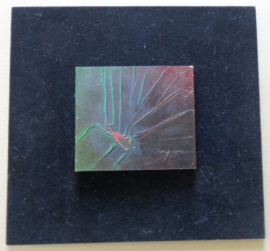 LUIS MOYANO / ABSTRACTIE / OLIEVERF PANEEL / 35x37cm / SIG, Enlèvement ou Envoi