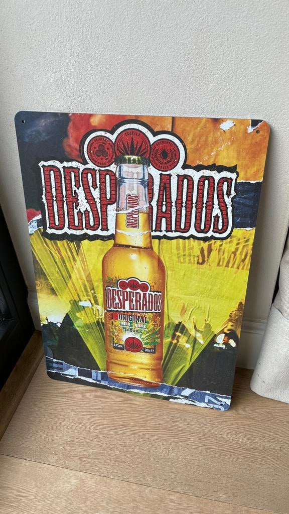 Desperados kunststof reclame bord., Ophalen of Verzenden, Zo goed als nieuw, Reclamebord