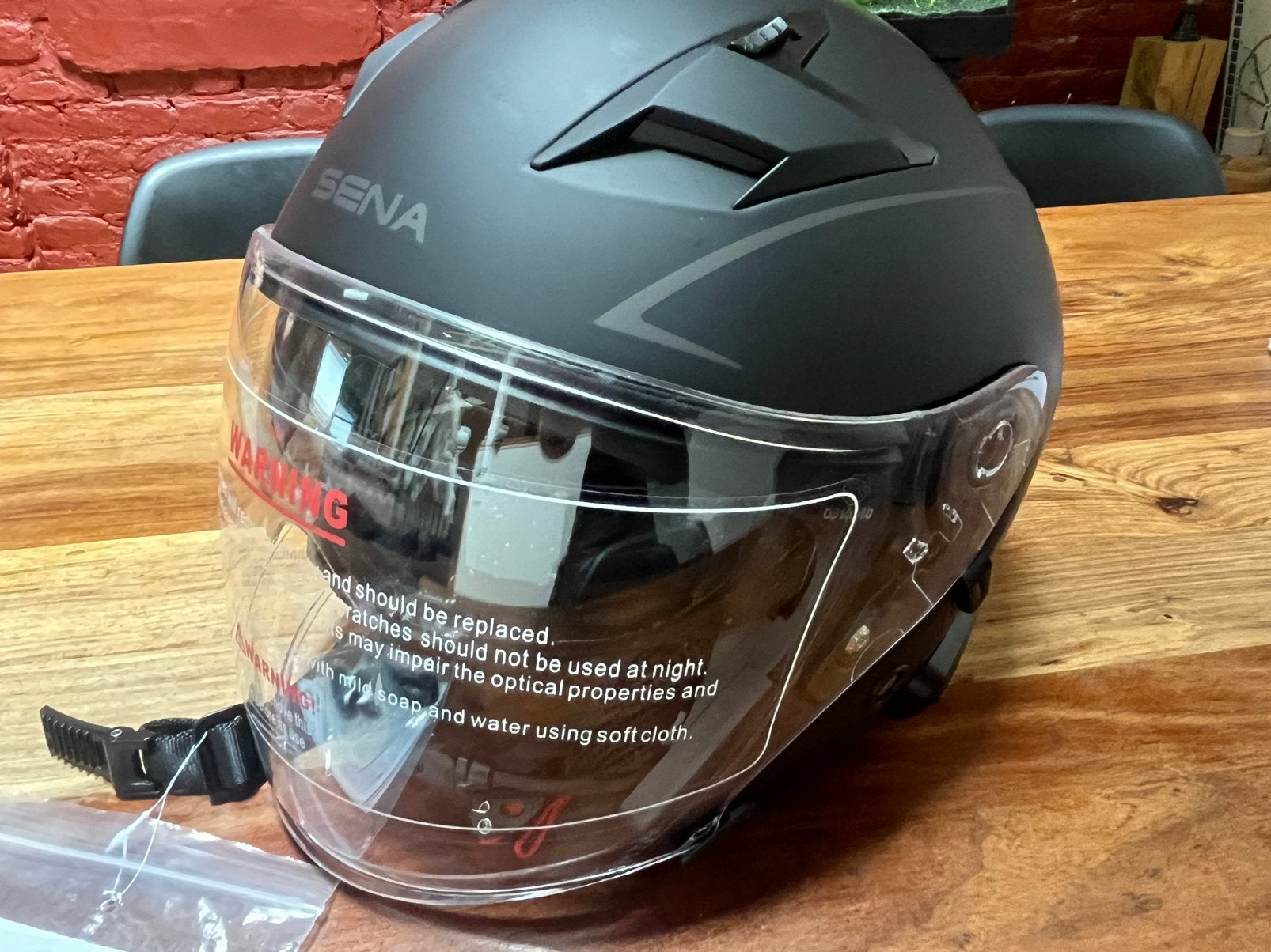 Nieuwe Sena Outstar-s jethelm maat XL, Motoren, Ophalen of Verzenden, S, Jethelm